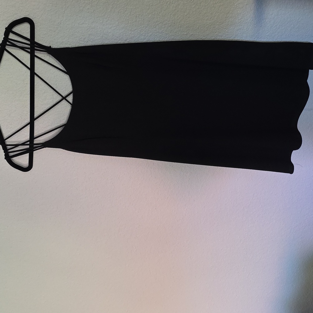 Strappy Black Mini Dress
